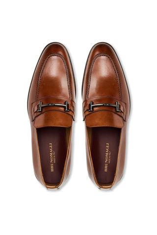 Bruno Magli Sante Leather Horse-Bit Loafer (BM1015)
