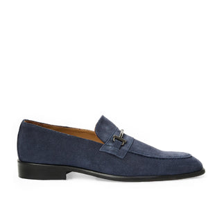 Bruno Magli Sante Suede Leather Horse-Bit Loafer (BM1020)-AmbrogioShoes
