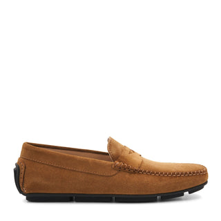 Bruno Magli Taranto Suede Moccasin Penny Driver-AmbrogioShoes
