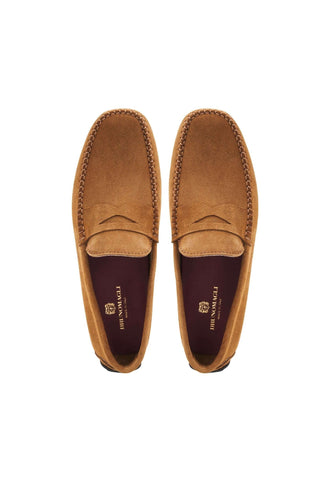 Bruno Magli Taranto Suede Moccasin Penny Driver