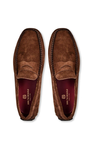 Bruno Magli Taranto Suede Moccasin Penny Driver