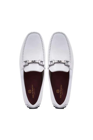 Bruno Magli Taso Leather Horse-Bit Moccasin Driver