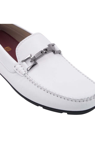Bruno Magli Taso Leather Horse-Bit Moccasin Driver