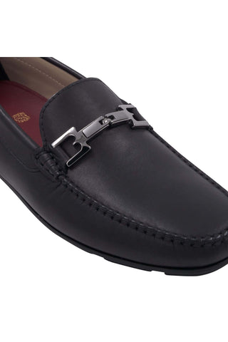 Bruno Magli Taso Leather Horse-Bit Moccasin Driver
