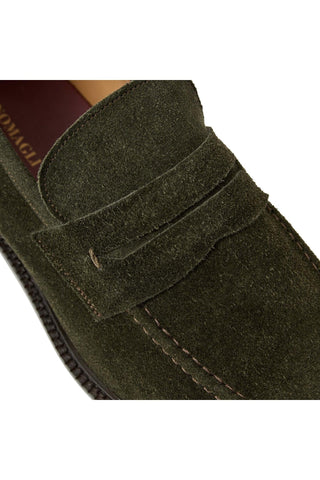 Bruno Magli Venezia Suede Slip-On Penny Loafer (BM1007)-AmbrogioShoes