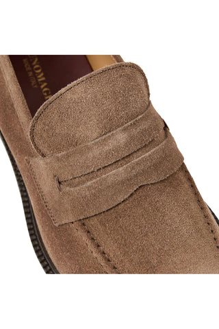 Bruno Magli Venezia Suede Slip-On Penny Loafer (BM1007)-AmbrogioShoes