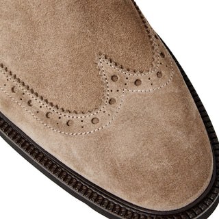 Bruno Magli Vespa Suede Leather Slip-On Wing-Tip Chelsea Boot (BM1054)-AmbrogioShoes