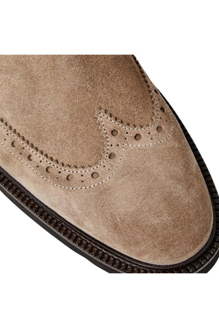 Bruno Magli Vespa Suede Slip-On Wing-Tip Chelsea Boot (BM1054)-AmbrogioShoes