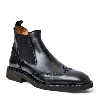 Bruno Magli Vespa Supple Calf-Skin Leather Slip-On Wing-Tip Chelsea Boot (BM1053)-AmbrogioShoes