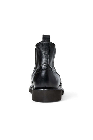 Bruno Magli Vespa Supple Leather Slip-On Wing-Tip Chelsea Boot (BM1053)