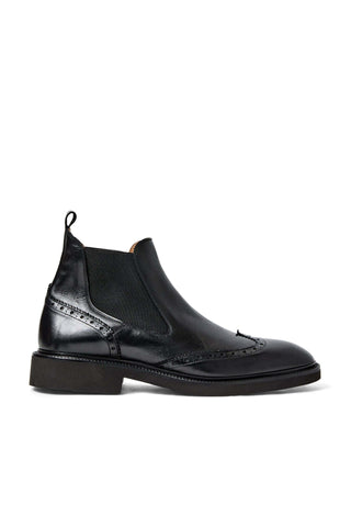 Bruno Magli Vespa Supple Leather Slip-On Wing-Tip Chelsea Boot (BM1053)