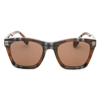Burberry 0BE4348 Sunglasses Brown Check / Dark Brown-AmbrogioShoes