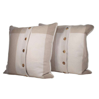 Burberry Home Check Knitted Cushion Cashmere Cushion (BURPIL001)-AmbrogioShoes