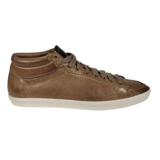 Burberry Womens Shoes Ashed Leather High-Top Sneakers (BUR041)-AmbrogioShoes