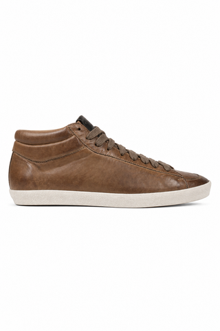 Burberry Women's Designer Shoes Ashed Leather High-Top Sneakers (BUR041)