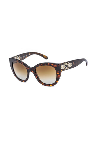 Bvlgari BV8214B Women's Sunglasses Dark Havana / Brown Gradient Polarized (S)