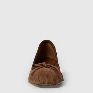 Aquatalia Camalfi suede pump in Ash Brown - view 5