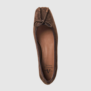 Aquatalia Camalfi suede pump in Espresso - view 3