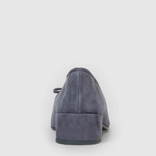 Aquatalia Camalfi suede pump in Ash Navy - view 6