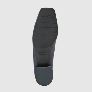 Aquatalia Camalfi suede pump in Ash Navy - view 7