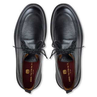 Bruno Magli Castano Classic Derby Black Tumbled Leather - View 3