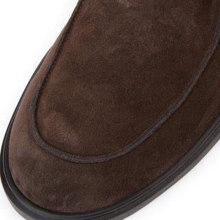 Bruno Magli Castano Classic Derby Dark Brown Suede - View 6