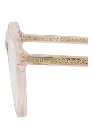 Chloé  Transparent Light Pink Eyeglasses