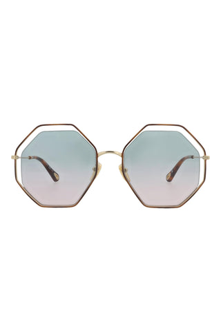 Chloé  MEDIUM HAVANA/CLASSIC GOLD Sunglasses