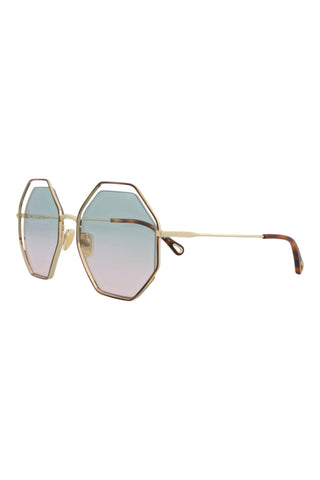Chloé  MEDIUM HAVANA/CLASSIC GOLD Sunglasses