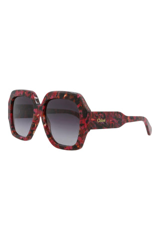 Chloé DARK ROSE PEONIES Sunglasses