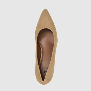 Aquatalia Chloe suede pump in Champagne - view 3
