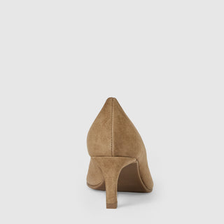 Aquatalia Chloe suede pump in Champagne - view 6