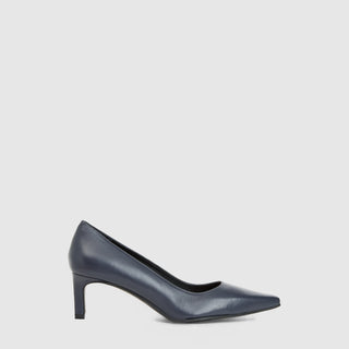 Aquatalia Chloe leather pump in Navy - view 1