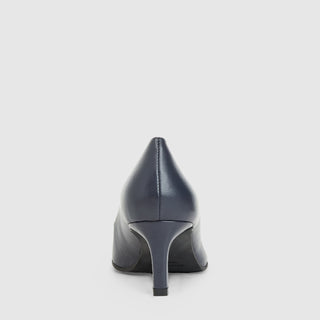 Aquatalia Chloe leather pump in Navy - view 6