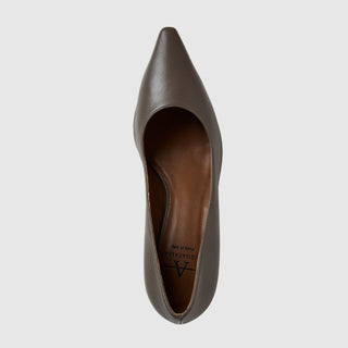 Aquatalia Chloe leather pump in Taupe - view 3
