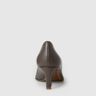 Aquatalia Chloe leather pump in Taupe - view 6