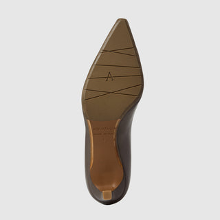 Aquatalia Chloe leather pump in Taupe - view 7