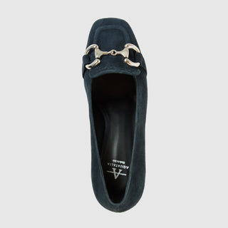 Aquatalia Claudine suede pump in Navy - view 3