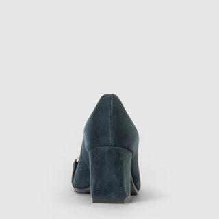 Aquatalia Claudine suede pump in Navy - view 6