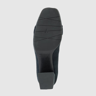 Aquatalia Claudine suede pump in Navy - view 7