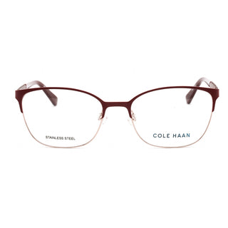 COLE HAAN CH5042 Eyeglasses Burgundy / Clear Lens-AmbrogioShoes