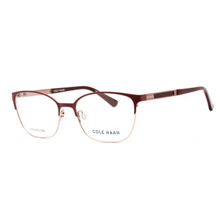 COLE HAAN CH5042 Eyeglasses Burgundy / Clear Lens-AmbrogioShoes