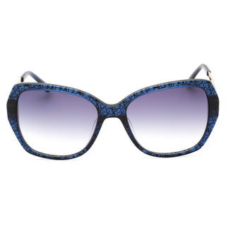 Calvin Klein CK21704S Sunglasses CRYSTAL COBALT CK PRINT / Grey Gradient-AmbrogioShoes