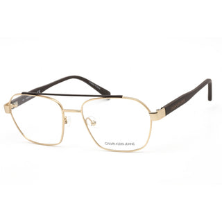 Calvin Klein Jeans CKJ19301 Eyeglasses GOLD/BROWN / clear demo lens Unisex Unisex-AmbrogioShoes