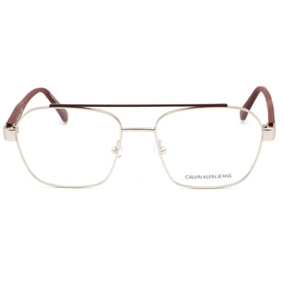 Calvin Klein Jeans CKJ19301 Eyeglasses Silver/Cargo / Clear Lens Unisex Unisex-AmbrogioShoes