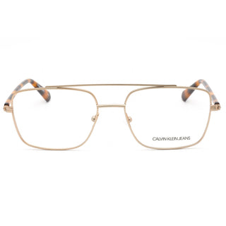 Calvin Klein Jeans CKJ19309 Eyeglasses Matte Light Gold / Clear Lens Unisex Unisex-AmbrogioShoes