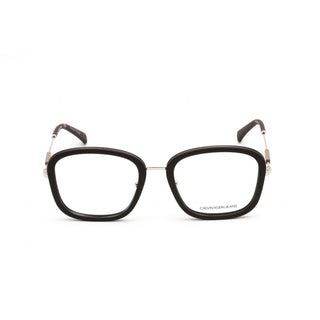 Calvin Klein Jeans CKJ19710 Eyeglasses MATTE DARK BROWN / Clear demo lens Unisex Unisex-AmbrogioShoes