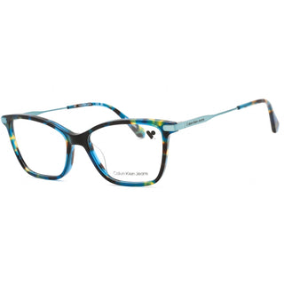 Calvin Klein Jeans CKJ21632 Eyeglasses BLUE HAVANA/Clear demo lens Unisex Unisex-AmbrogioShoes