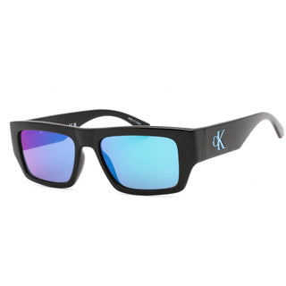 Calvin Klein Jeans CKJ22635S Sunglasses BLACK / Blue Mirror Unisex Unisex Unisex-AmbrogioShoes