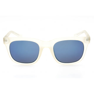 Calvin Klein Retail R722S Sunglasses MATTE CRYSTAL CLEAR/Blue Unisex-AmbrogioShoes